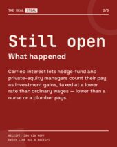 Card 2 of 3: The carried-interest loophole