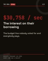 Card 1 of 3: The interest on their borrowing