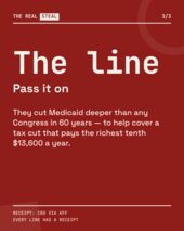 Card 3 of 3: The Medicaid cut